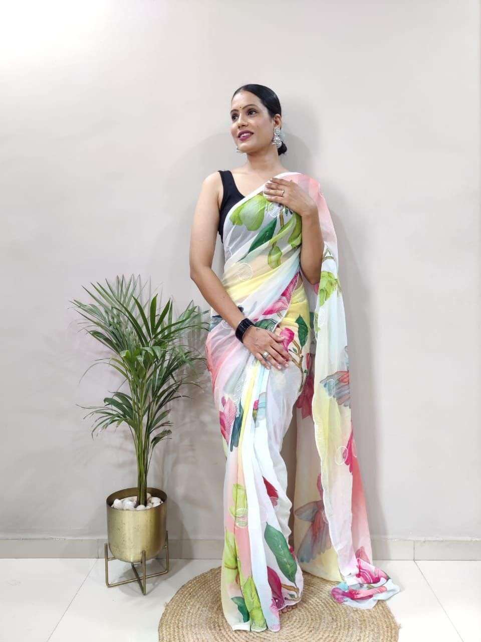 663 HIT DESIGN BY ASLIWHOLESALE DESIGNER PURE GEORGETTE SAREES-00284