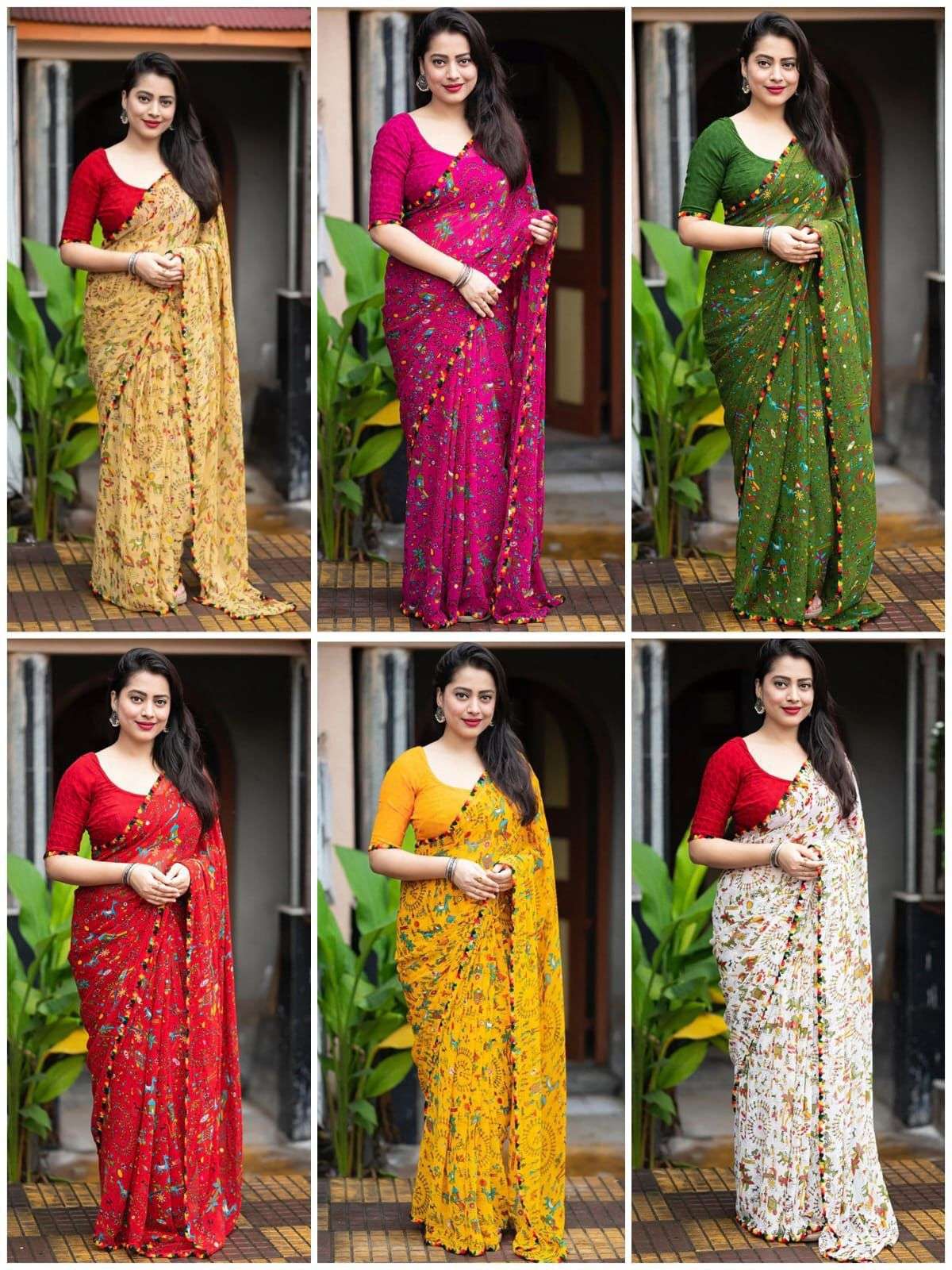 809 HIT DESIGN BY ASLIWHOLESALE DESIGNER PURE SOFT GEORGETTE SAREES-00284