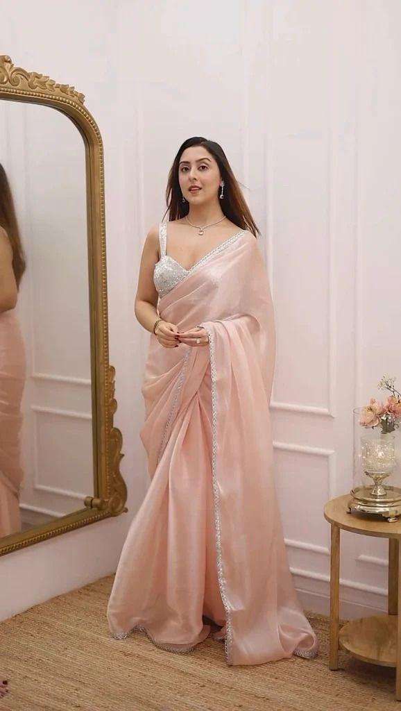 867 HIT DESIGN BY ASLIWHOLESALE DESIGNER PURE SATIN JIMMY CHOO EMBROIDERY SAREES-00284