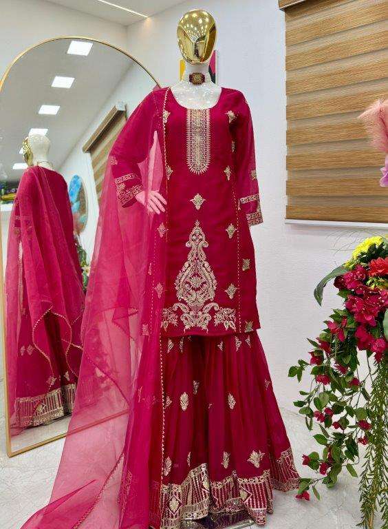 9021 COLOUR BY ASLIWHOLESALE DESIGNER PURE GEORGETTE EMBROIDERY DRESSES-00267