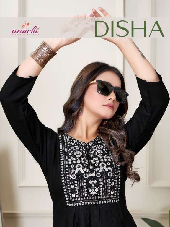 AANCHI DISHA PURE RAYON EMBROIDERY KURTIS-00286