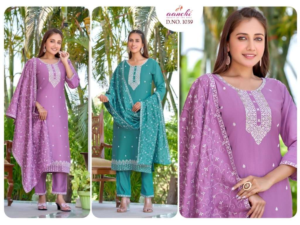 AANCHI DN-1039 PURE FANCY VATICAN EMBROIDERY DRESSES-00286