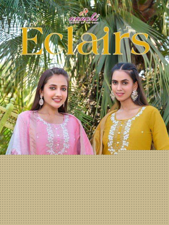 AANCHI ECLAIRS PURE FANCY SHIMMER EMBROIDERY DRESSES-00286