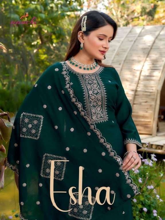 AANCHI ESHA PURE VICHITRA SILK EMBROIDERY DRESSES-00286