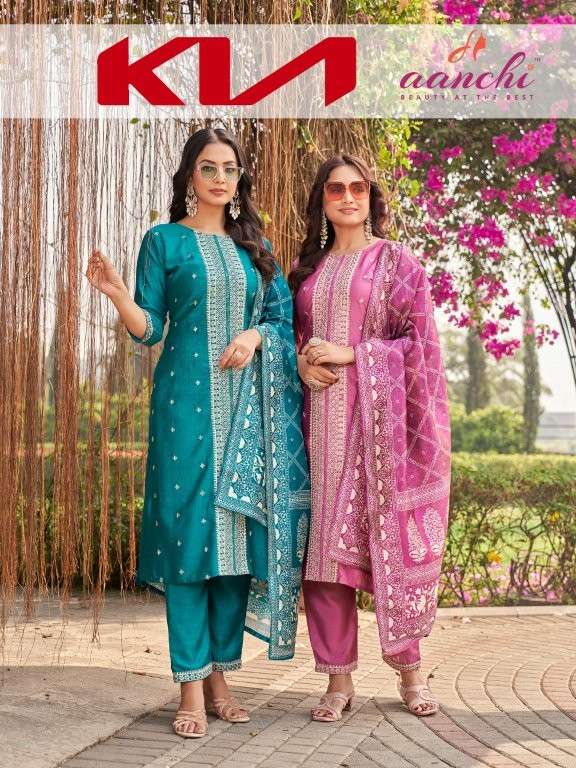 AANCHI KIA PURE VICHITRA SIK EMBROIDERY DRESSES-00286