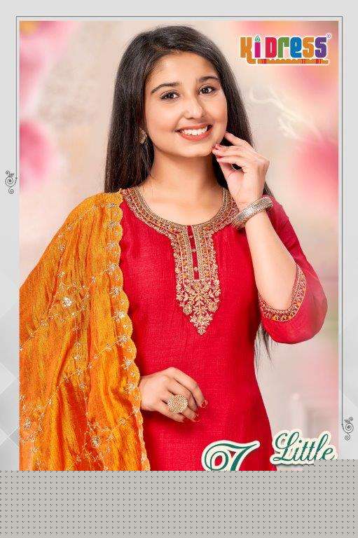 AANCHI LITTLE JAWA 101 TO 104 SERIES PURE VICHIRA SILK EMBROIDERY DRESSES-00286