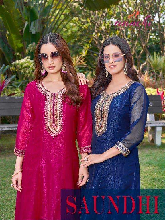 AANCHI SAUNDHI PURE CRUNCHY  LINNING KURTIS-00286