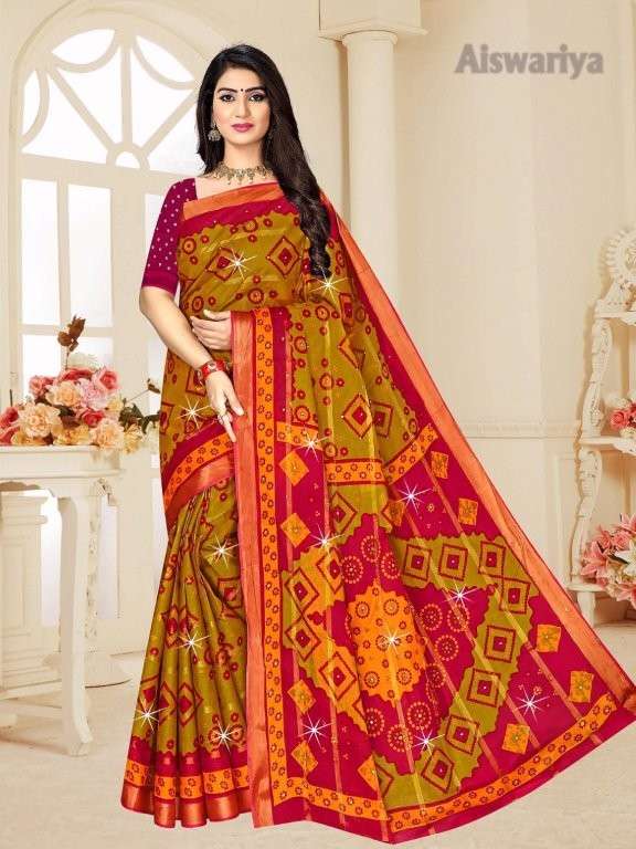 AISWARIYA BY ASLIWHOLESALE DESIGNER PURE COTTON SAREES-00015