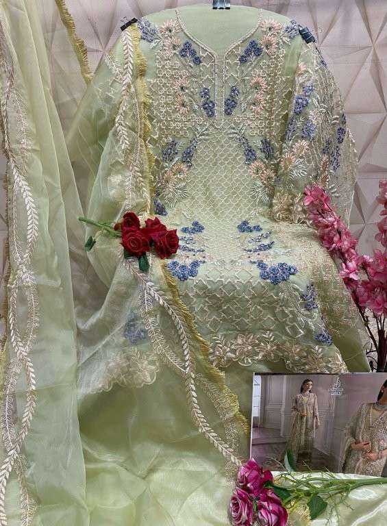 ALIF FASHION A-165 COLOUR PURE HEAVY FAUX GEORGETTE PAKISTANI DRESS-00022