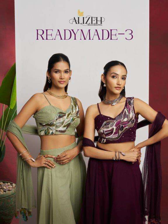 ALIZEH READYMADE VOL-3 5020 TO 5021 SERIES PURE GEORGETTE EMBROIDERY DRESSES-00001
