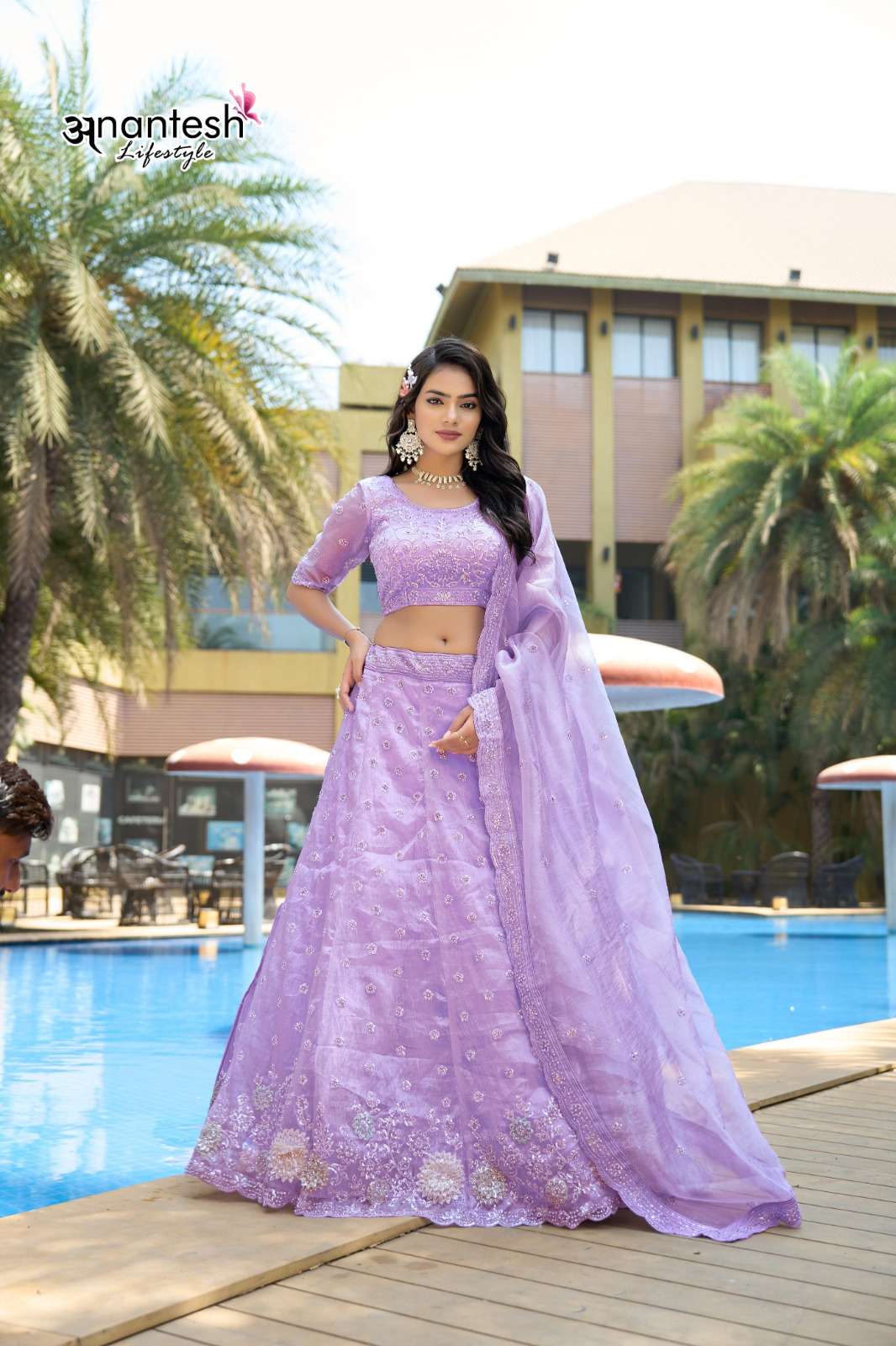 ANANTESH LIFESTYLE 1049 TO 1053 SERIES PURE FANCY EMBROIDERY LEHENGAS-00137