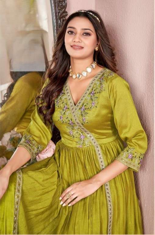 ANGRAKHA VOL-1 BY ASLIWHOLESALE DESIGNER PURE VICHITRA EMBROIDERY DRESSES-00014