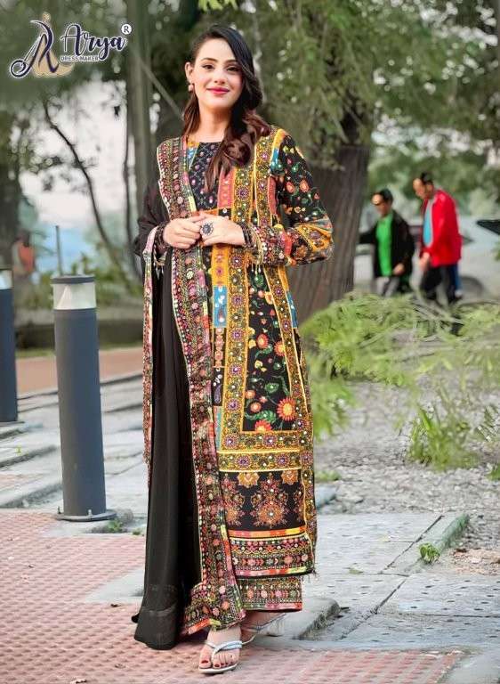 ARYAA DRESSES TUHI HEAVY MUSLIN PRINTED PAKISTANI DRESSES-00079