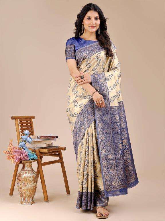 AURA SILK BY ASLIWHOLESALE DESIGNER PURE BANARASHI SILK SAREES-00281