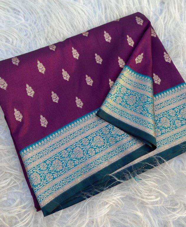 AVANTIKA BY ASLIWHOLESALE DESIGNER PURE BANARSHI SATIN SILK SAREES-00282