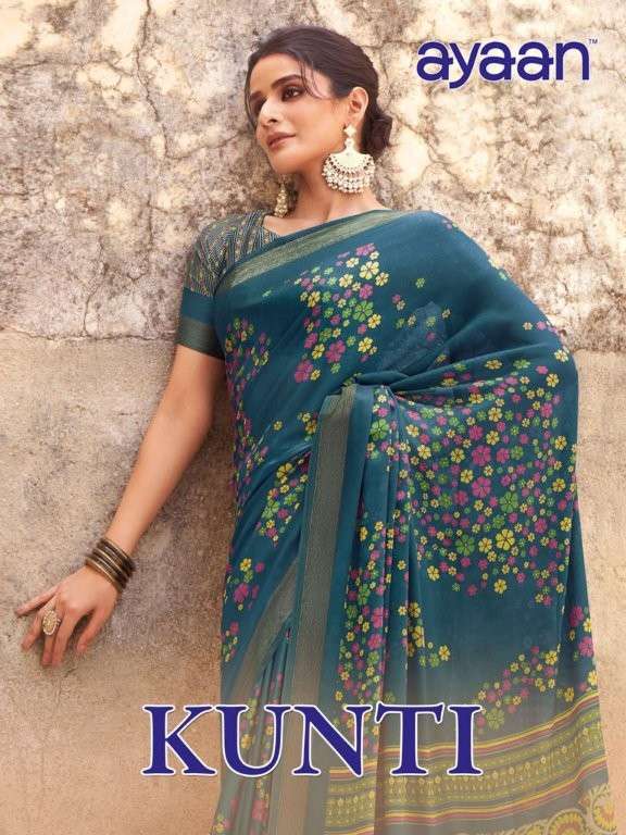 AYAAN KUNTI PURE GEORGETTE PRINTED SAREES-00025