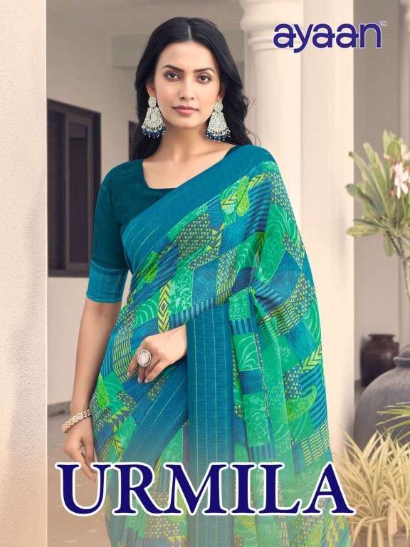 AYAAN URMILA PURE GEORGETTE PRINTED SAREES-00025