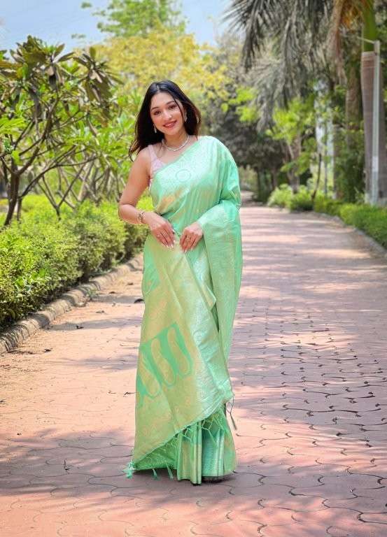 BANARASI BY ASLIWHOLESALE DESIGNER PURE BANARSI SILK SAREES-00279