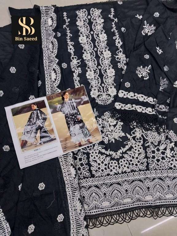 BIN SAEED 5200 BY ASLIWHOLESALE DESIGNER PURE RAYON PRINTED PAKISTANI DRESSES-00272