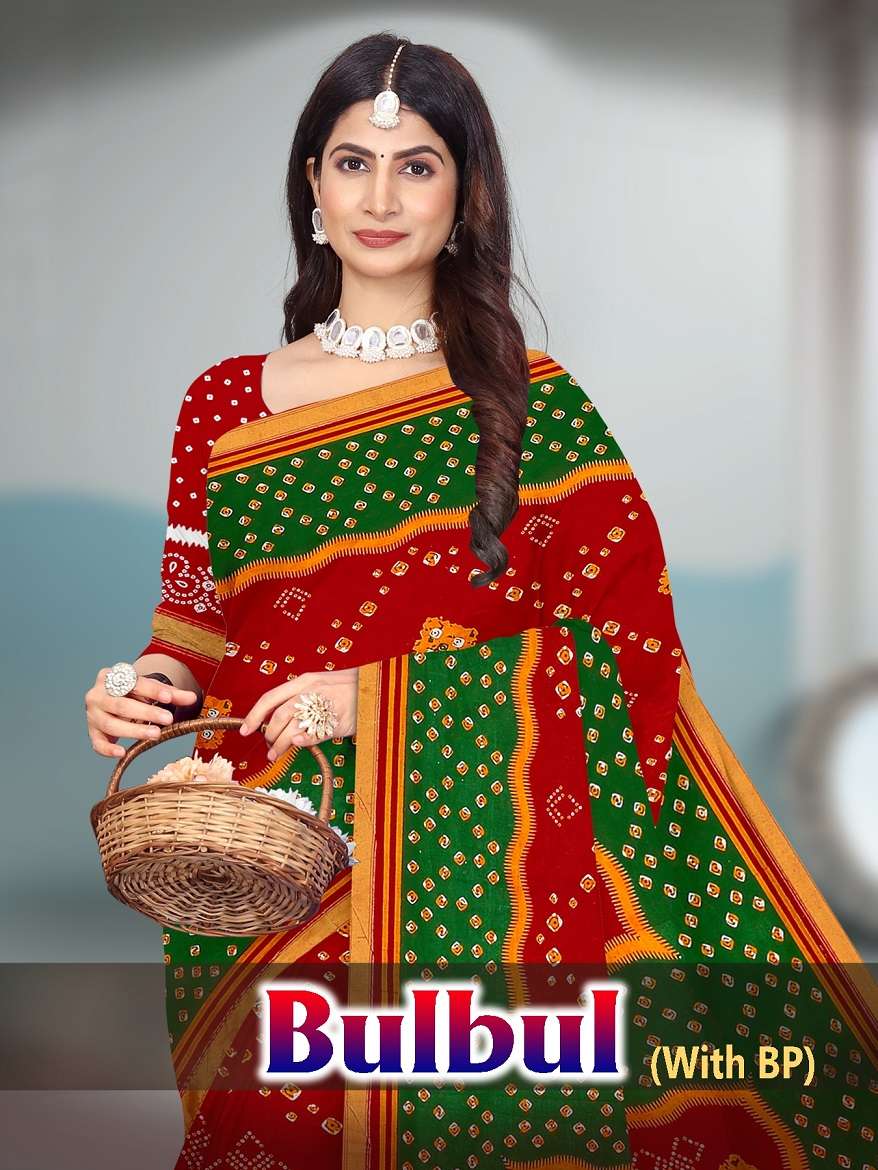 BULBUL BY ASLIWHOLESALE DESIGNER PURE COTTON SAREES-00015
