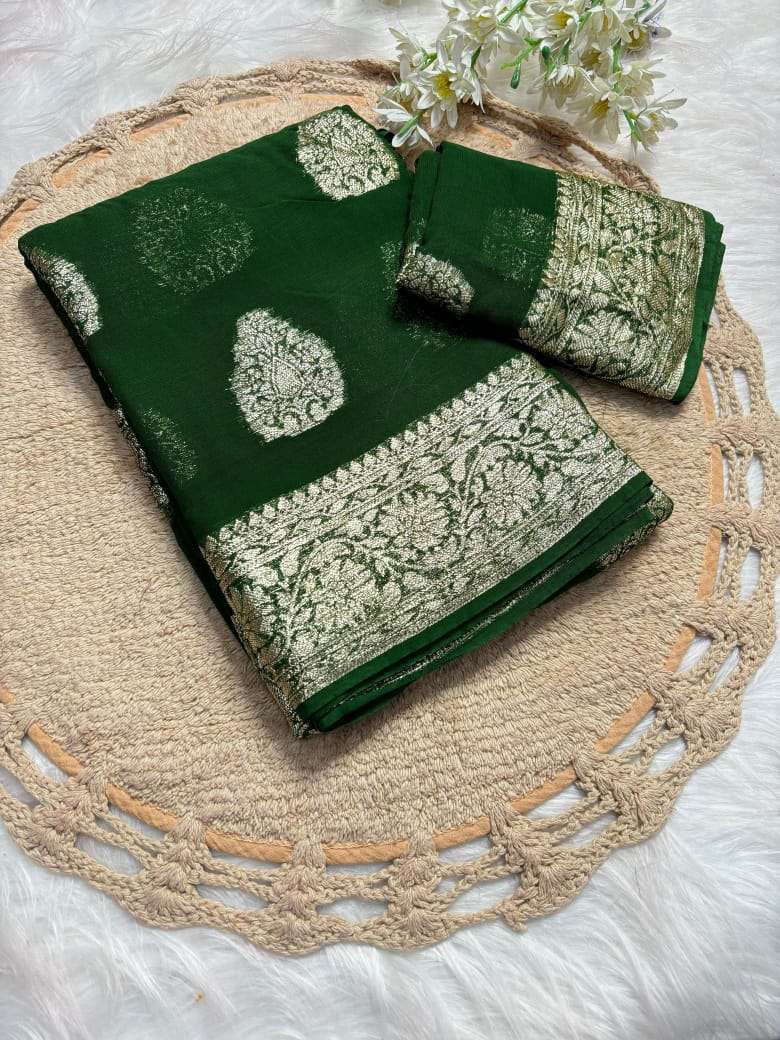 BUTTA BY ASLIWHOLESALE DESIGNER PURE VISCOSE GEORGETTE SAREES-00268