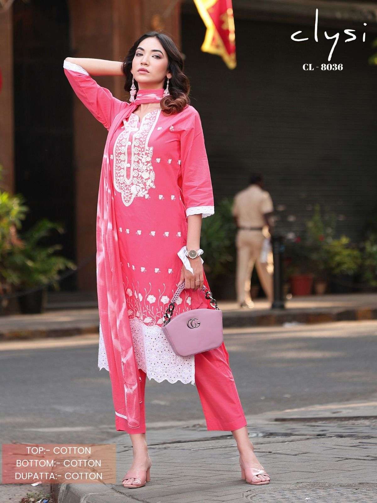 CLIYSI HITS DESIGNES PURE COTTON EMBROIDERY DRESSES-00062