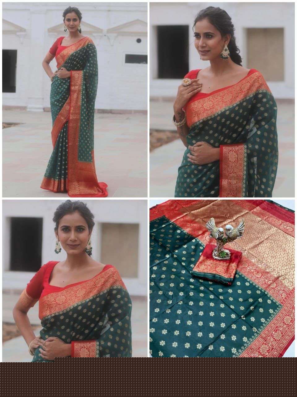 CORA VOL-11 BY ASLIWHOLESALE DESIGNER PURE SOFT LICHI SILK SAREES-00284