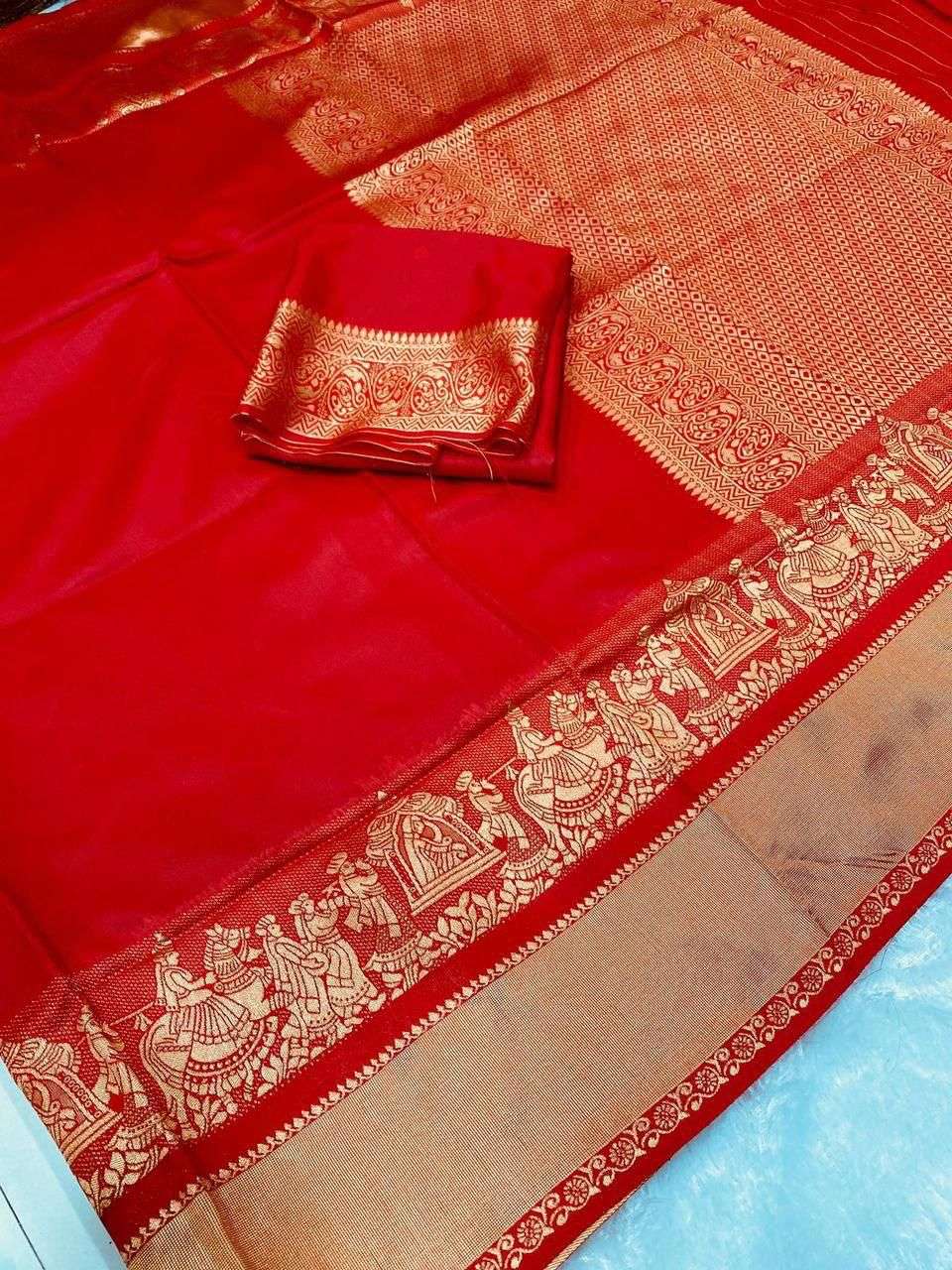 CORA VOL-13 BY ASLIWHOLESALE DESIGNER PURE LICHI SILK SAREES-00284