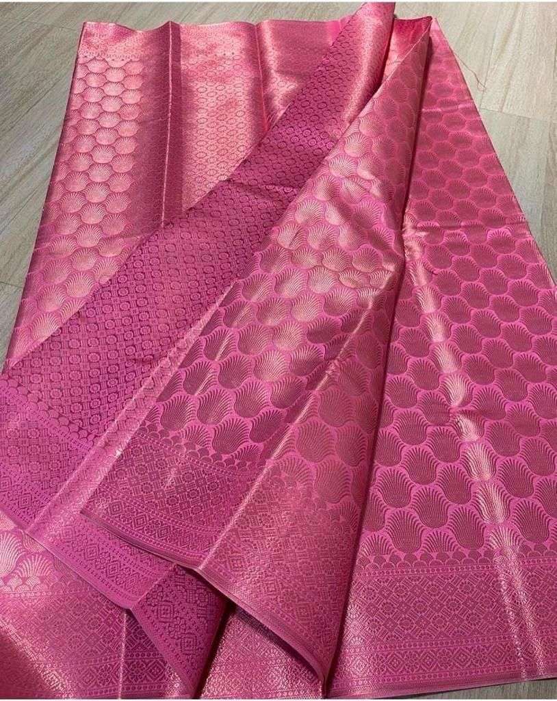 CORA VOL-20 BY ASLIWHOLESALE DESIGNER PURE SOFT LICHI SILK CLOTH SAREES-00284