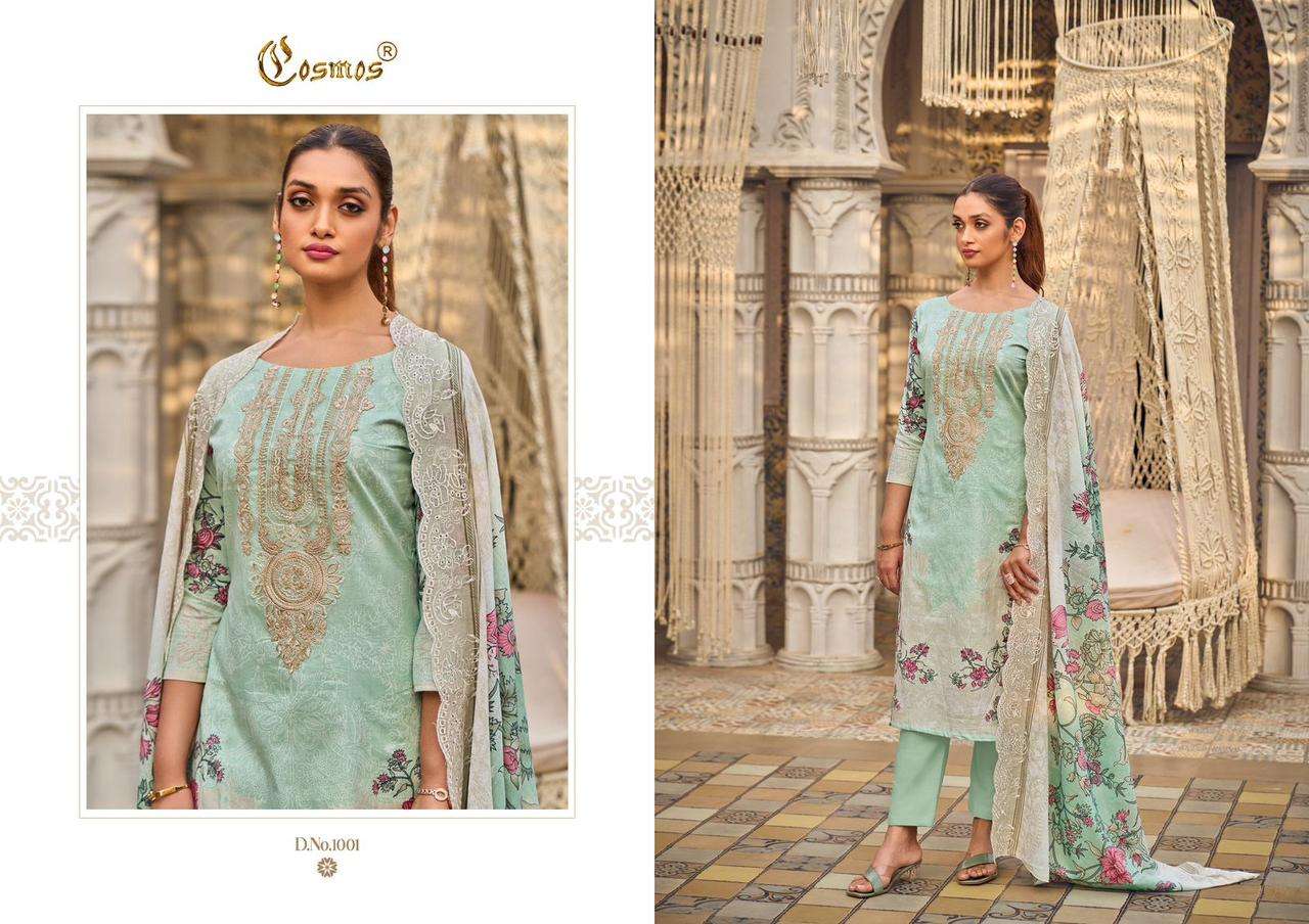 COSMOS NEEDLE WONDE VOL-1NX PURE HEAVY LAWN COTTON PAKISTANI DRESSES-00201