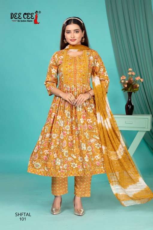 DEE CEE SAFTAL PURE RAYON PRINTED DRESSES-00014