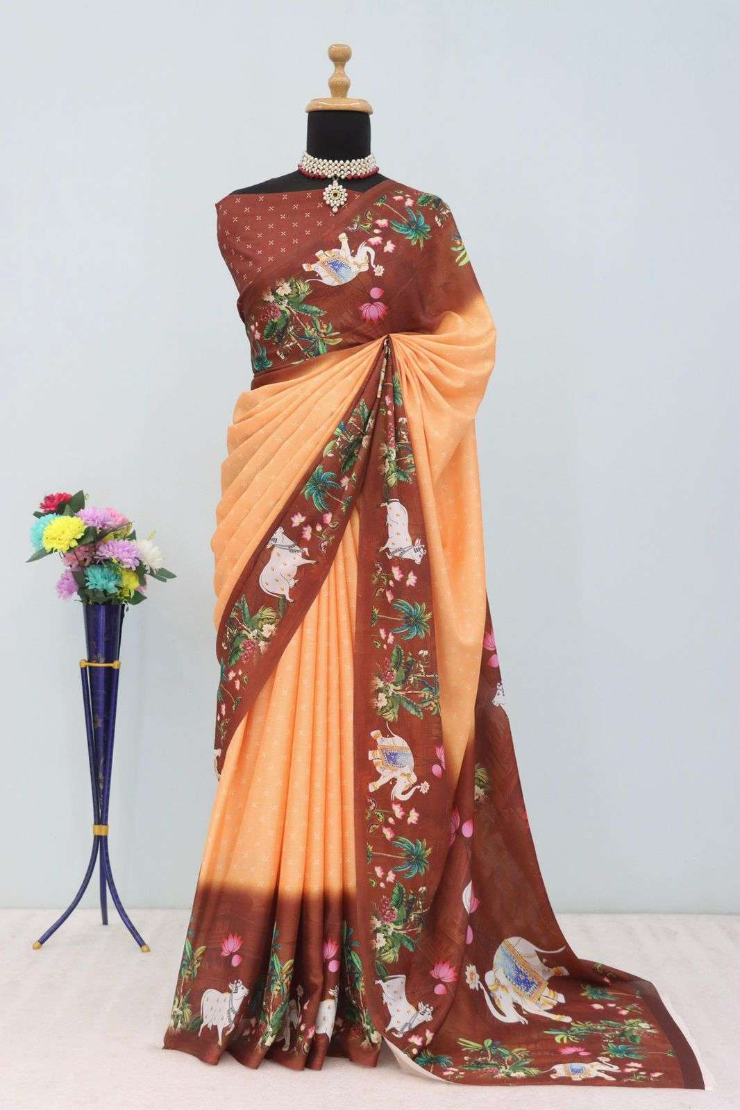 DEEPA 207 BY ASLIWHOLESALE DESIGNER PURE CHINON PRINTED SAREES-00057