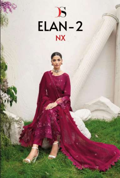 DEEPSY SUIT ELAN VOL-2NX PURE HEAVY COTTON PRINTED PAKISTANI DRESSES-00201