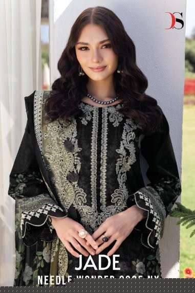 DEEPSY SUITS JADE NEEDLE-25NX PURE HEAVY COTTON PAKISTANI DRESSES-00011