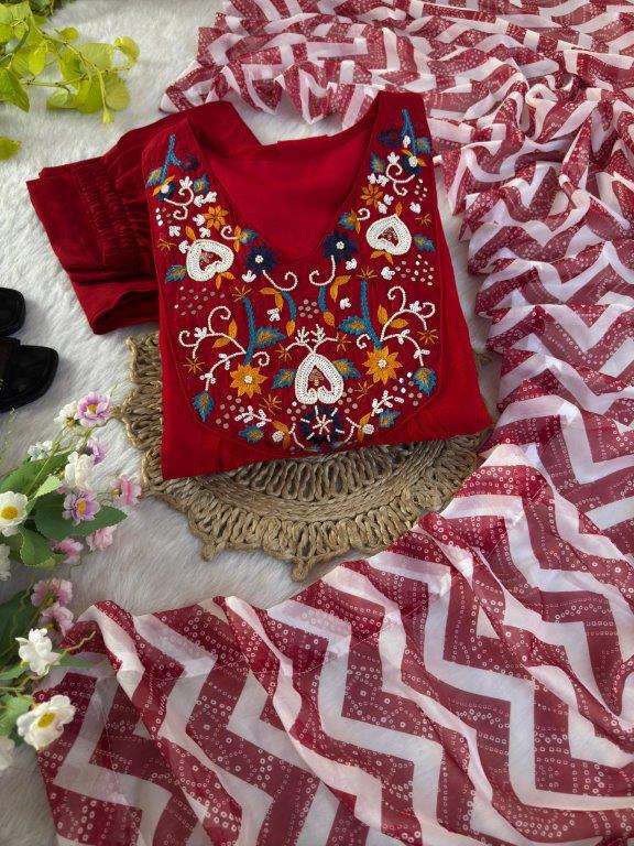 DN-469 BY ASLIWHOLESALE DESIGNER PURE COTTON EMBROIDERY DRESSES-00232