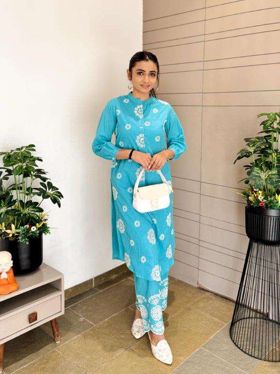 ENSTINKT PLUSH COTTON SERIES -1 PURE COTTON PEINTED KURTIS-00288