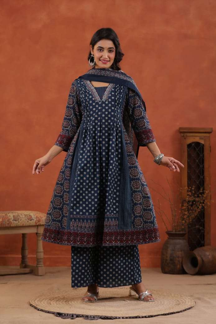 ENSTINKT PLUSH COTTON SERIES - 12 PURE COTTON PEINTED DRESSES-00288