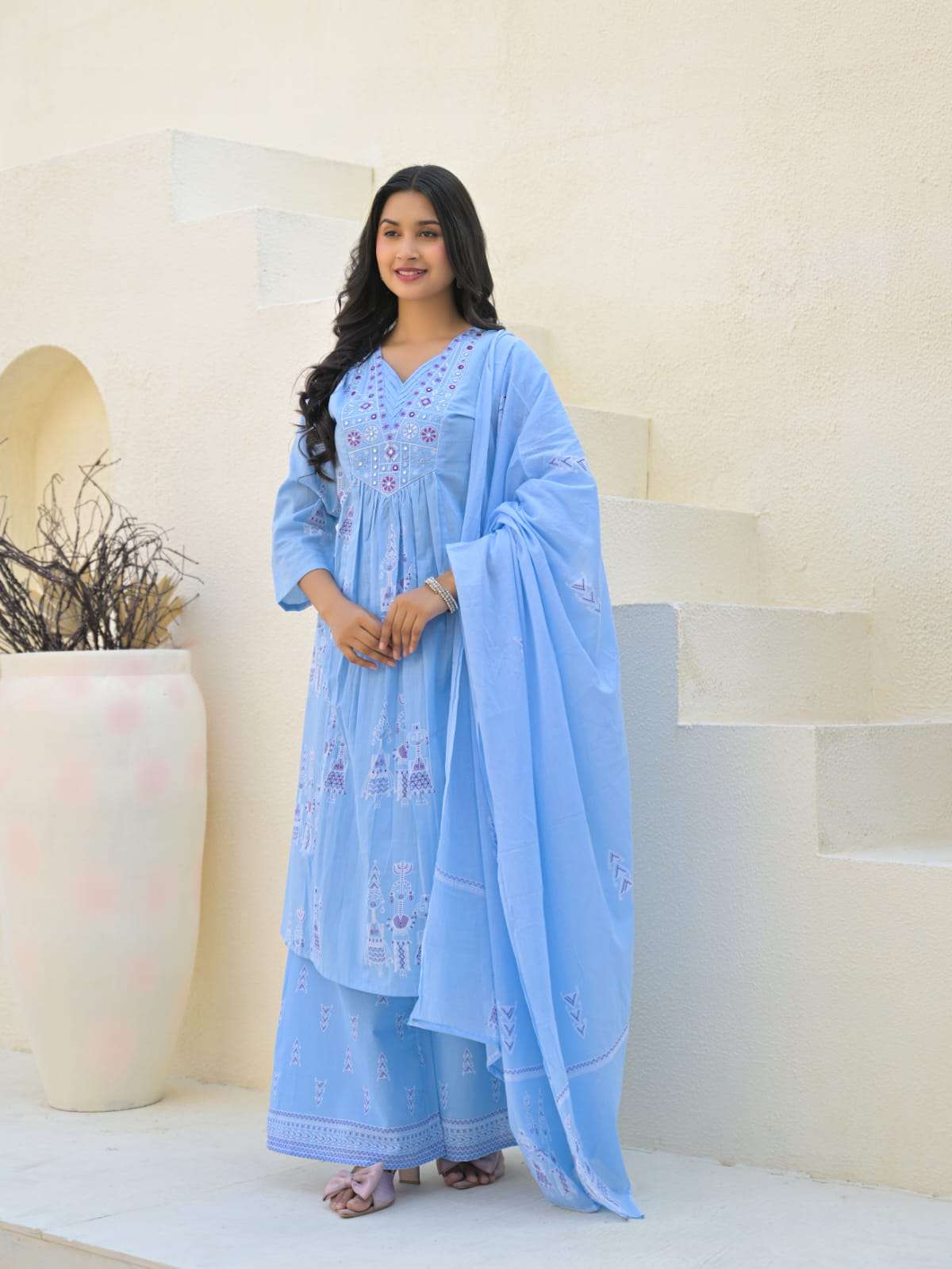 ENSTINKT PLUSH COTTON SERIES-23 PURE COTTON PEINTED DRESSES-00288