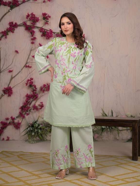 ENSTINKT PLUSH COTTON SERIES-24  PURE COTTON PEINTED CO-ORD SET-00288