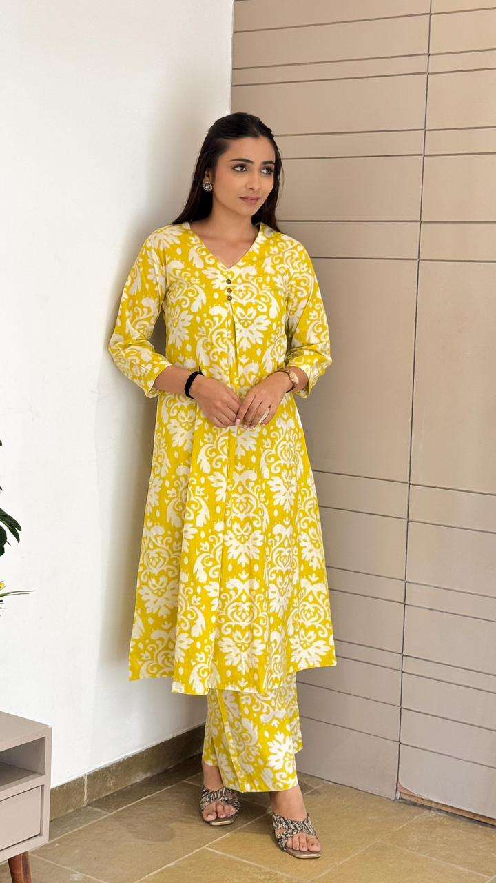 ENSTINKT PLUSH COTTON SERIES - 4  PURE COTTON PEINTED KURTIS-00288