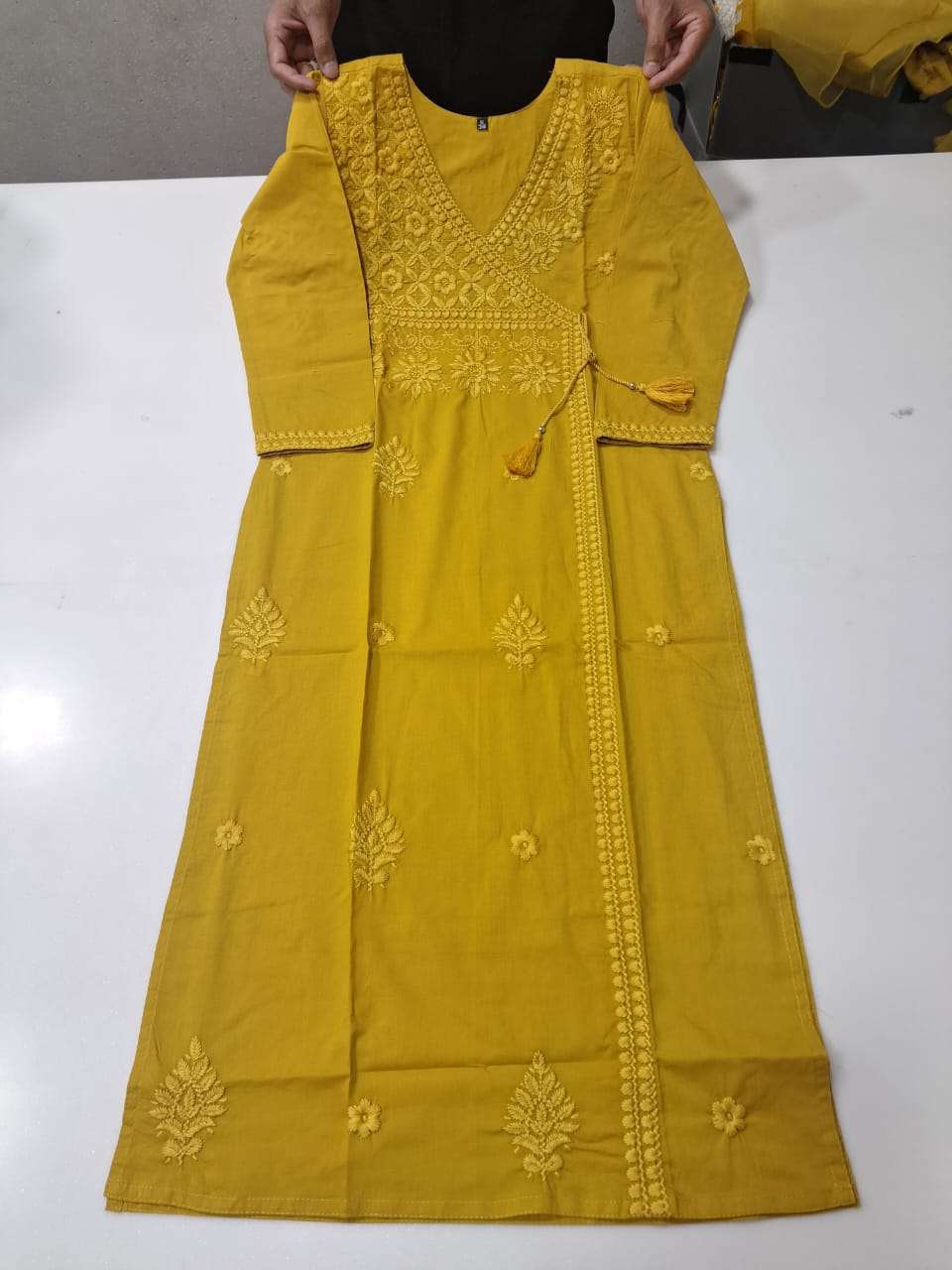 ENSTINKT PLUSH COTTON SERIES - 6 PURE COTTON PEINTED KURTIS-00288