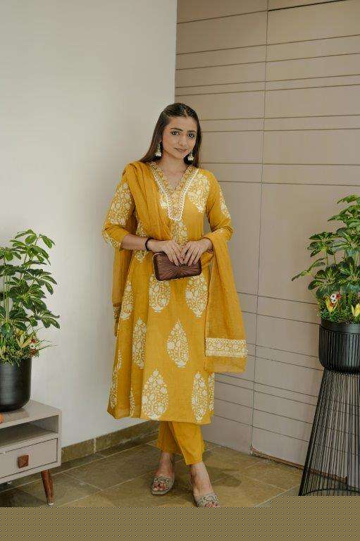 ENSTINKT PLUSH COTTON SERIES - 7 PURE COTTON PEINTED DRESSES-00288