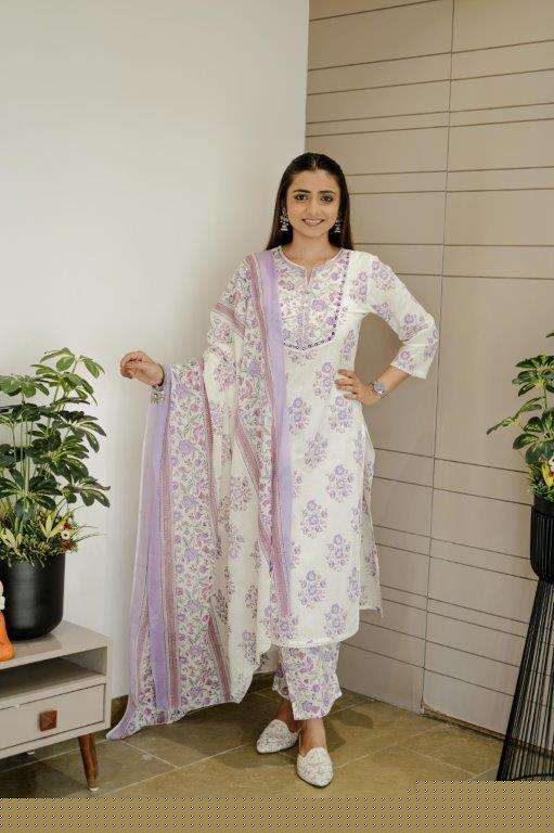 ENSTINKT PLUSH COTTON SERIES - 8 PURE COTTON PEINTED DRESSES-00288