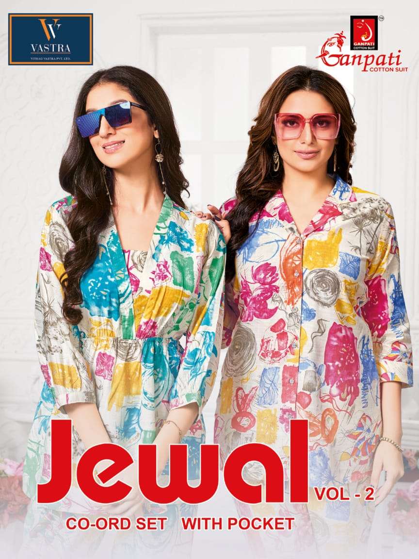 GANPATI JEWAL VOL-02 PURE VATICAN PRINTED CO-ORD SET-00201