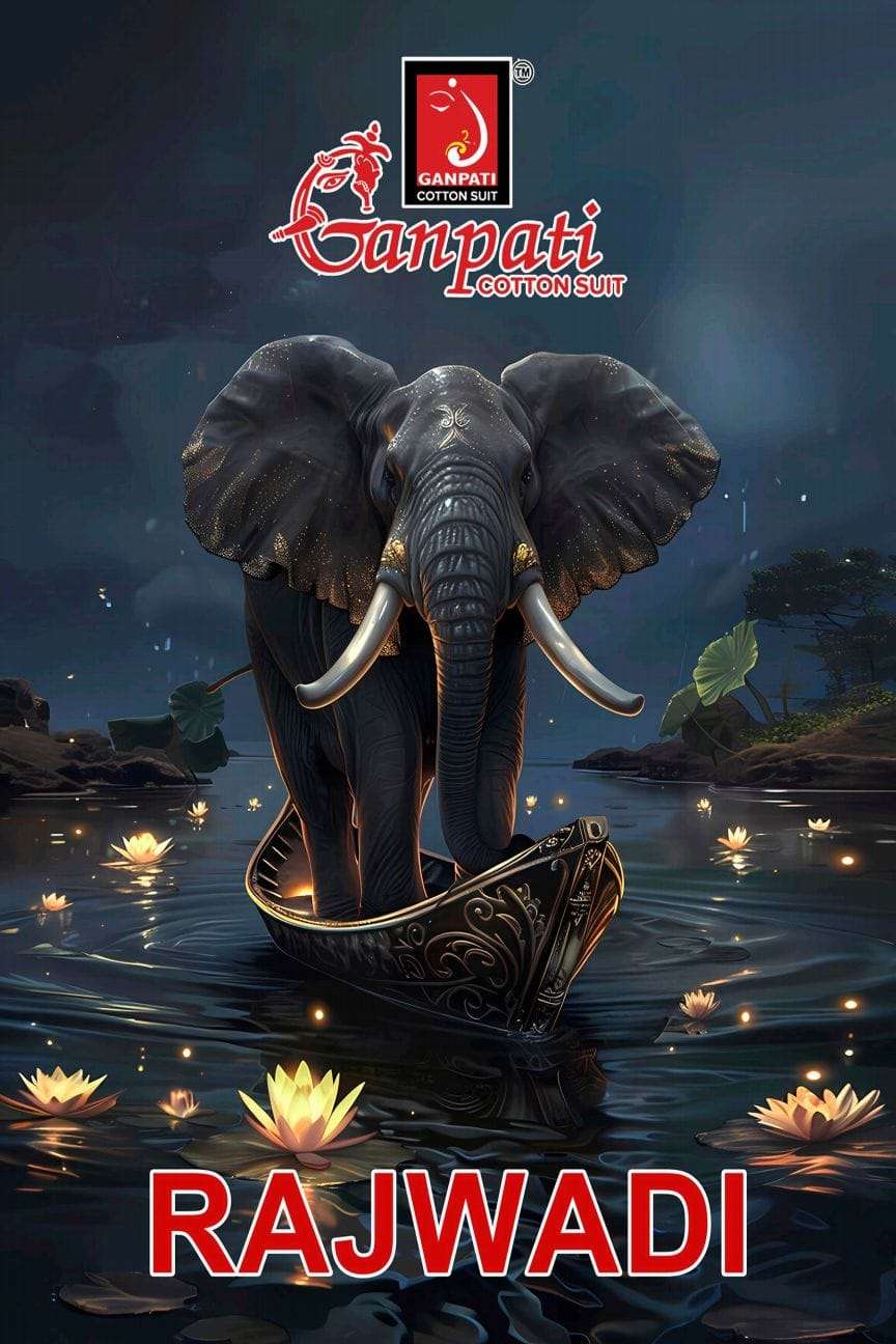 GANPATI RAJWADI VOL-1 101 TO 106 SERIES PURE COTTON PRINTED DRESSES-00015
