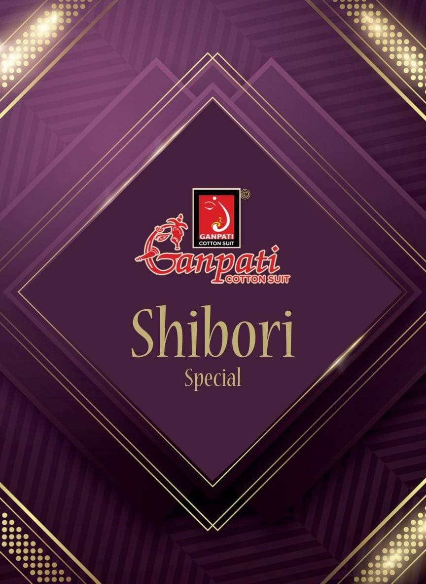 GANPATI SHIBORI VOL-1 101 TO 106 SERIES PURE COTTON PRINTED DRESSES-00015