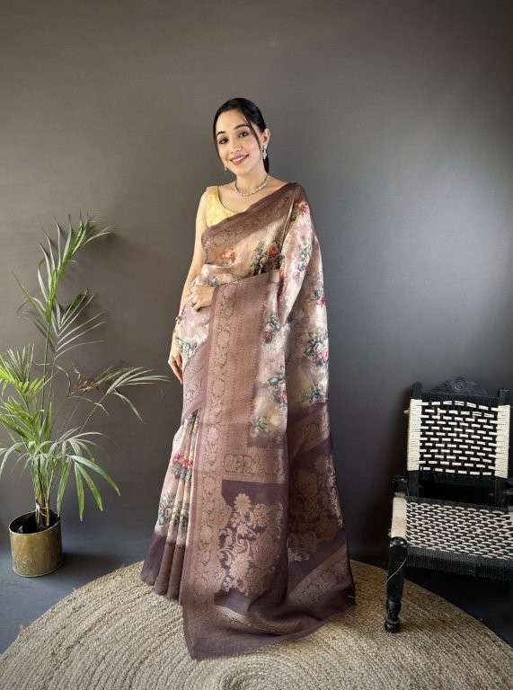 GARDEN VOL-2 BY ASLIWHOLESALE DESIGNER PURE SILK PRINTED SAREES-00230