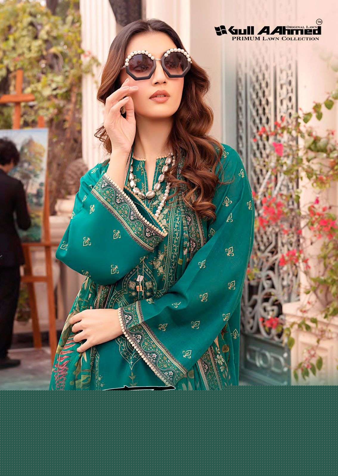 GULL AAHMED TEHREEM VOL-03 3001 TO 3006 SERIES PURE LAWN PRINTED PAKISTANI DRESSES-00062