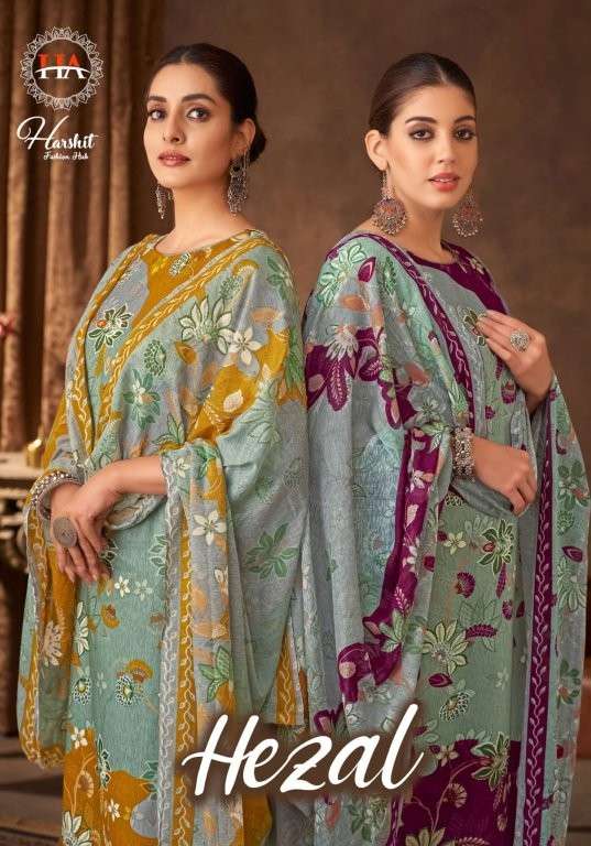 HARSHIT FASHION HUB HEZAL PURE VISCOSE RAYON PRINTED PAKISTANI DRESSES-00201