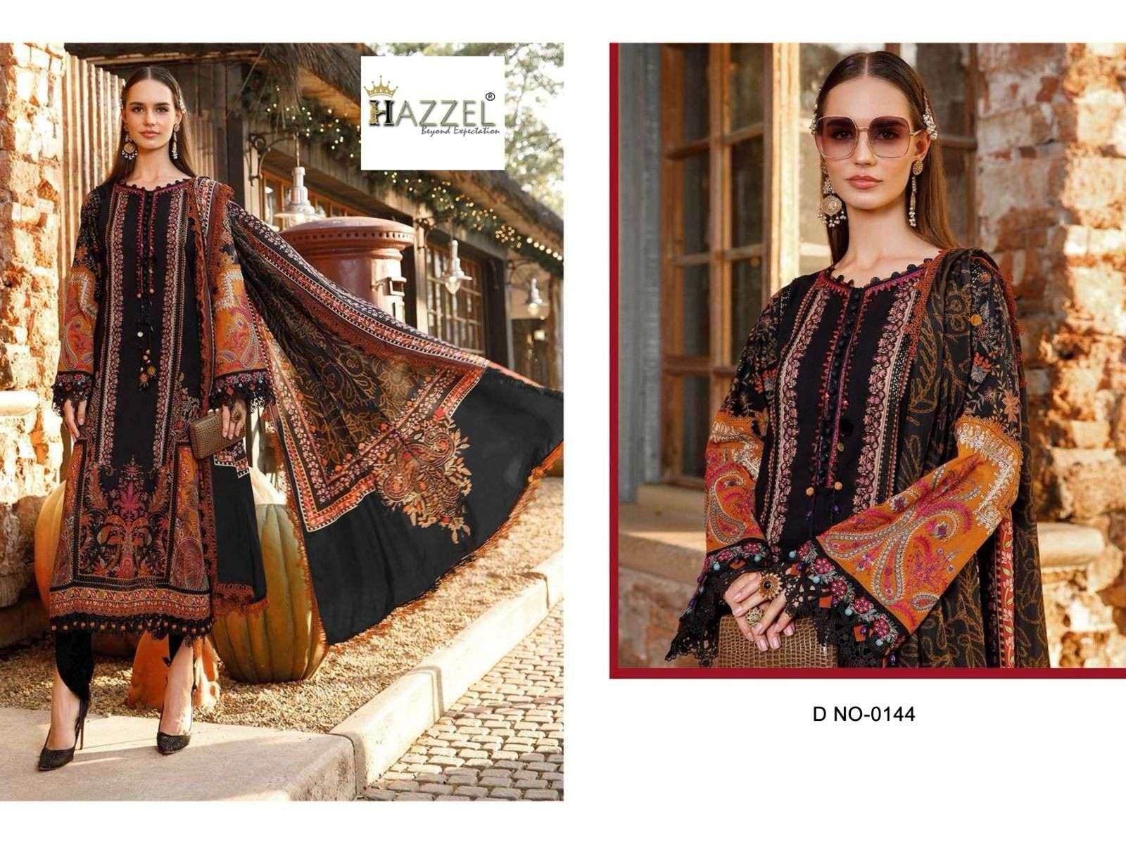HAZZEL 0144 COLOUR PURE HEAVY COTTON PRINTED PAKISTANI DRESS-00071